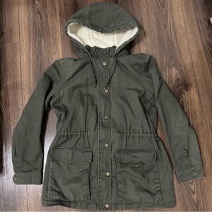 Celebrity Pink Olive Hooded Jacket